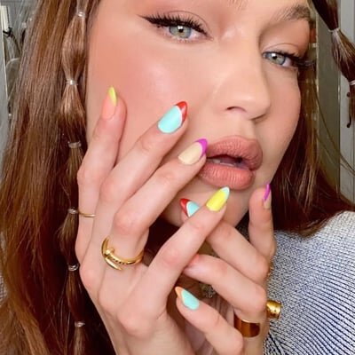 french colorée gigi hadid